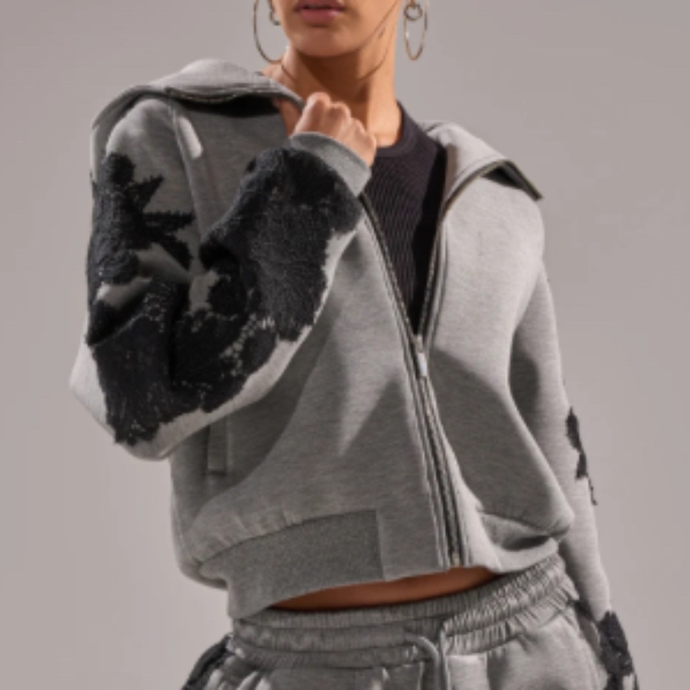 AKIRA RAQUEL ZIP UP SWEATSHIRT Size 2X